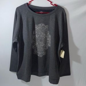 St John's Bay women's crew neck Long sleeve T- Shirt